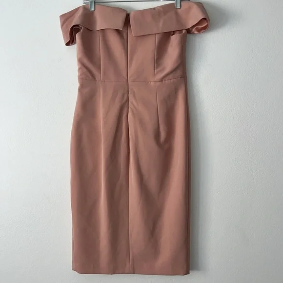 Bardot Bella Off The Shoulder Midi Length Dress Size Medium - Picture 8 of 9